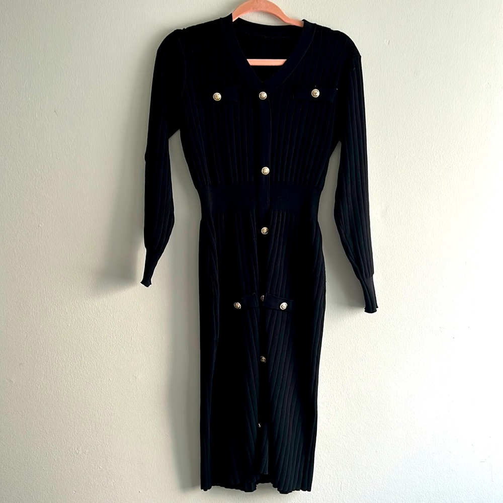 Sweater dress.